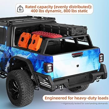 Amazon.com: Hooke Road Overland Truck Bed Rack for Chevy